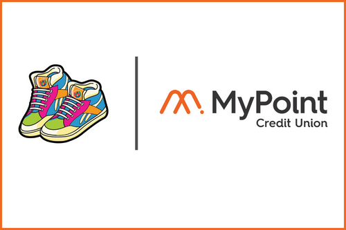 El Zapaton graphic of shoes with the MyPoint Logo.